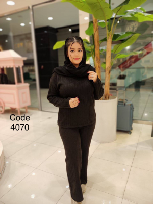 ست شوميز و شلوار 4070 طوسي